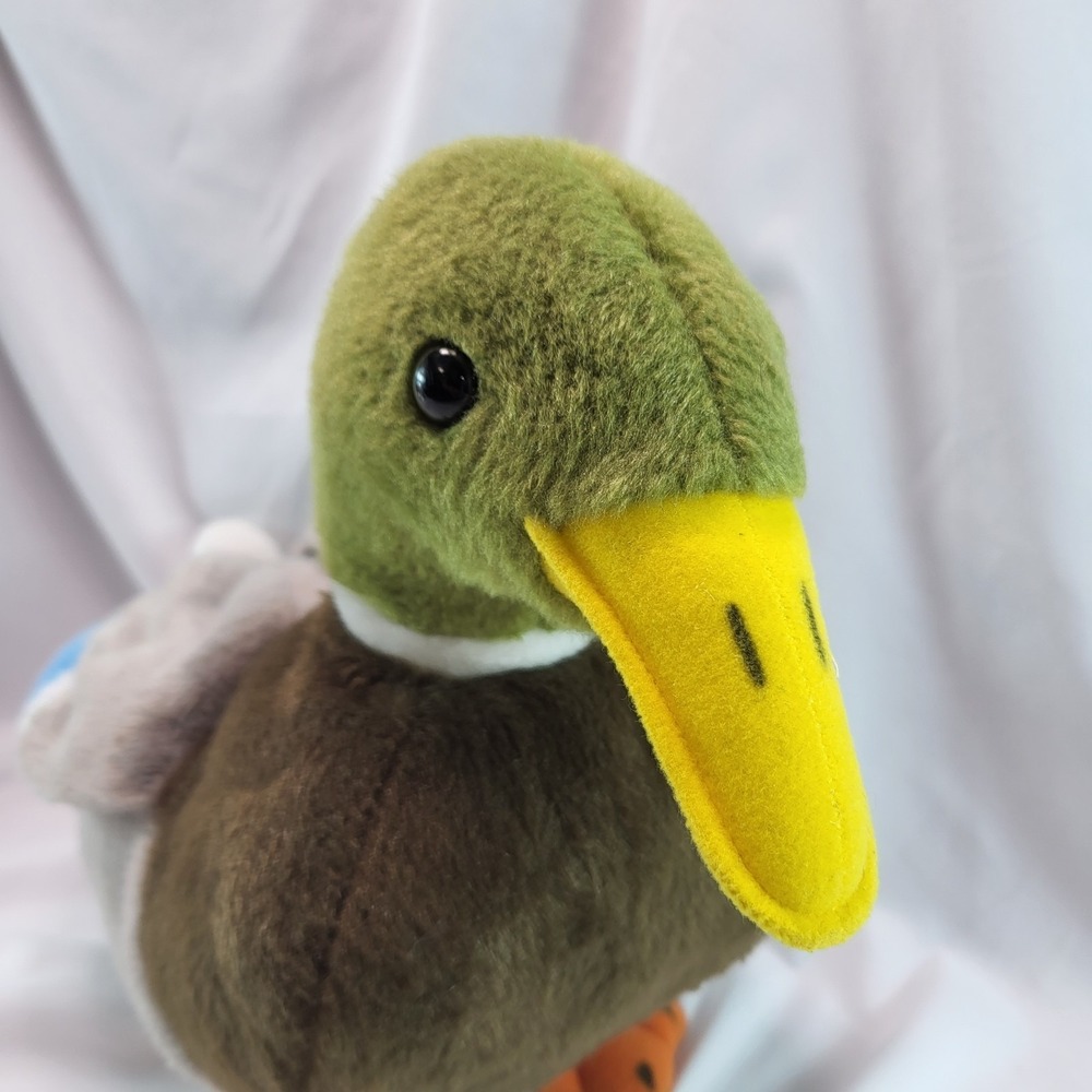 Dakota The Duck 13 Inch Mallard Bird Stuffed Animal Plush Tiger Hart